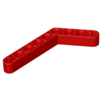 technic hefbalk dik 1x9 gebogen red